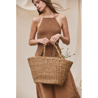 Hand-woven basket